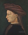 若い男の横顔の肖像 クリスチャン・クアトロチェント・ルネサンス・マサッチョ